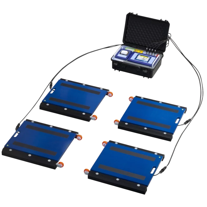 2AXLESTOUCH hordozható járműsúlymérő szett érintőképernyős kijelzővel