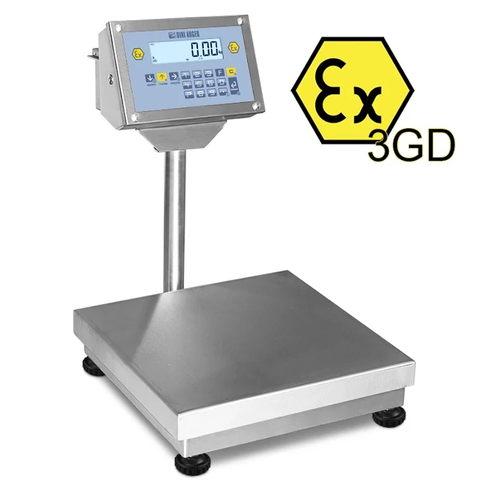 Easy Pesa 3GD rozsdamentes ATEX mérleg - Zóna 2 és 22, IP67 védelemmel